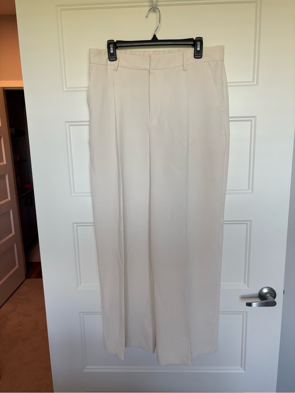 A New Day Cream Straight Leg High-Rise Pants